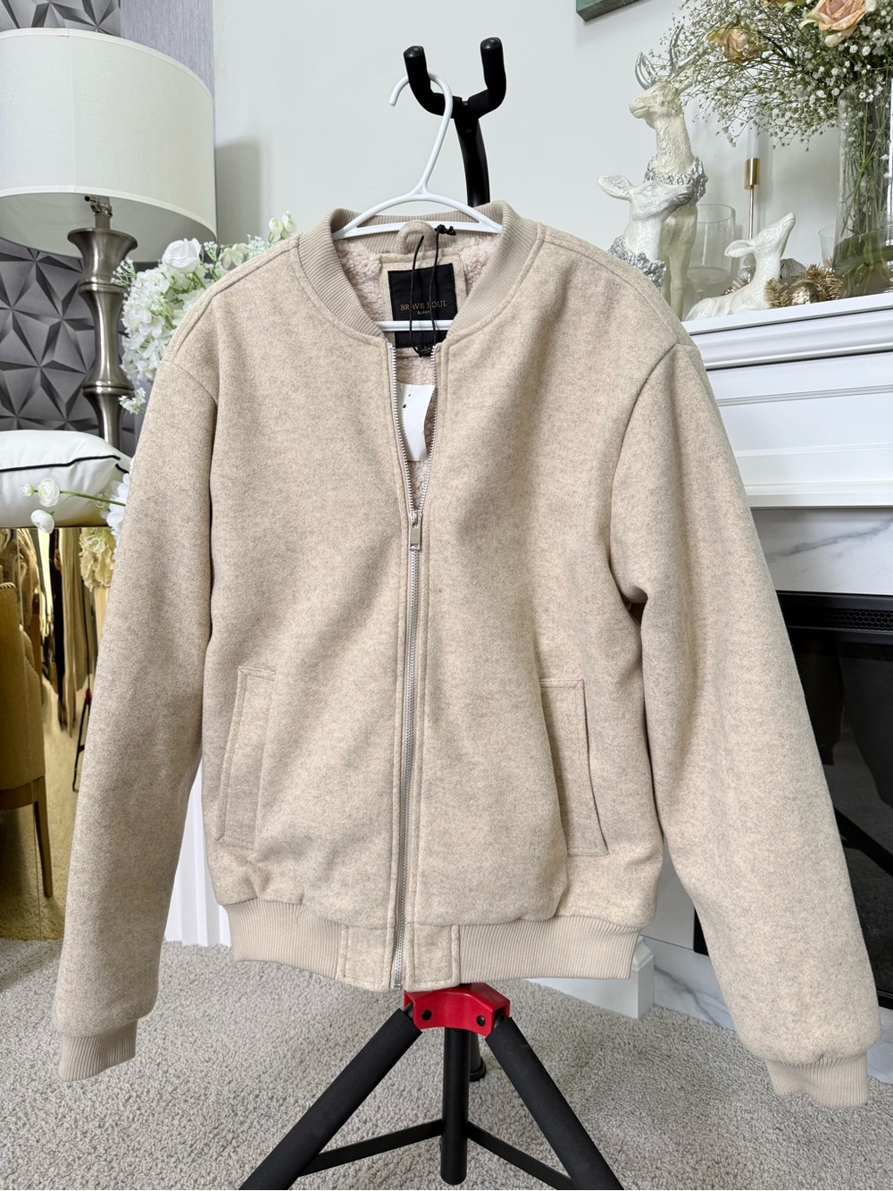 NWT Brave Soul Bomber Jacket - Men's Large